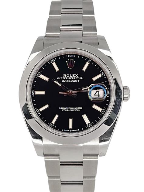 rolex oyster perpetual datejust black roman|rolex datejust 126300 41mm.